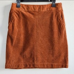 TALBOT MIDI CORDUROY SKIRT SIZE 6
